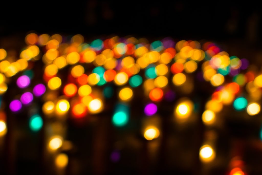 ピンボケのライトアップ
