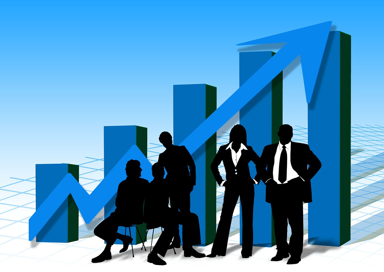 右肩上がりのグラフ